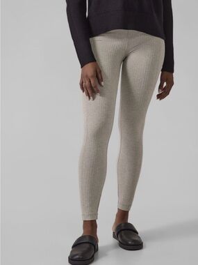 Athleta Light Beige Textured Leggings